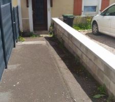 L'allée commune avant les travaux de viabilisation
