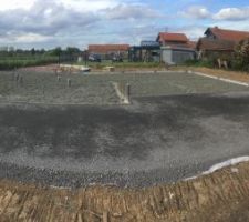 Canalisations et fourreaux - Remblai pré-dalle - + Ternaire terrasse