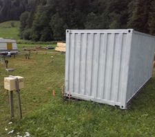 Container peint : résultat passable.