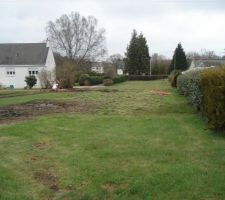 Terrain vue du fond du jardin