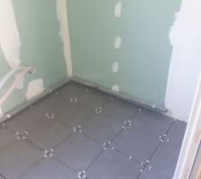 Carrelage salle d'eau Gris
