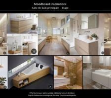 Planche d'inspiration : Salle de bain principale 
Via PINTEREST