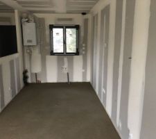 Pose chape flottante