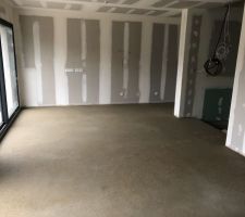 Pose chape flottante