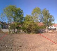 Panoramique avec les lots 3 et 4 matérialisés