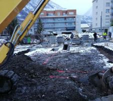 Début des travaux.
