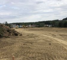Avancement du terrassement du lotissement