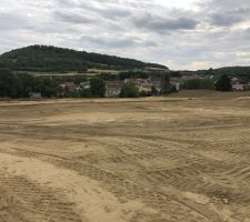 Avancement du terrassement du lotissement