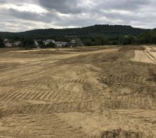 Avancement du terrassement du lotissement