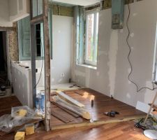 Pose parquet merbau