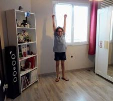 Chambre de Sarah refaite.  Ils ont 11 ans maintenant. De vrais chambres d'ados