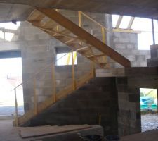 Escalier provisoire