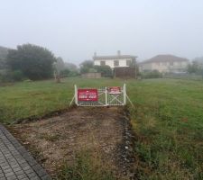Le jour avant le début du terrassement