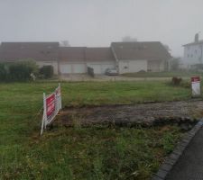 Le jour avant le d&eacute;but du terrassement