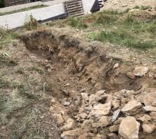 Tranchées drainantes pour eau de pluie
