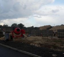 Arrivée sur le chantier