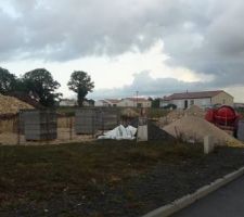 Arrivée sur le chantier