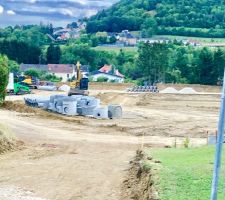 Avanc&eacute;es du chantier &agrave; mi Aout 2019