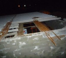 Plancher haut de sous sol : trémie escalier en cours