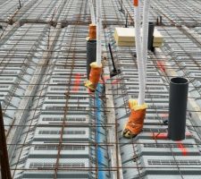 Sorties r&eacute;seaux en dalle