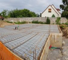 Poutrelles et hourdis posés