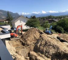 Terrassement en cours