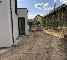Terrassement en cours