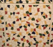 Fa&iuml;ence 280 x280 type Gaudi/mosa&icirc;que d