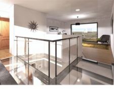 Etage: Sur la passerelle, vue sur salle commune