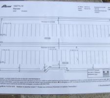 Plan d'emplacement des poutrelles et Hourdis.
Preparation au coulage du plancher.