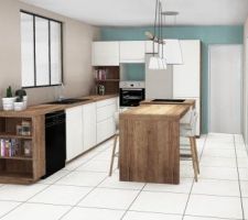 Rendu 3D projet cuisine SoCoo'c