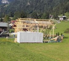 État du chantier le 24 août