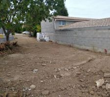 Réseaux humides enterrés et terrain mis à plat