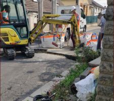 Travaux de raccordement à l'eau potable et installation du compteur d'eau