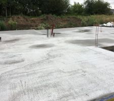 Dalle rez de chaussée coulée