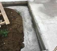 Dalle rez de chaussée coulée