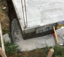 Dalle rez de chaussée coulée