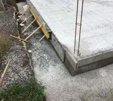 Dalle rez de chaussée coulée