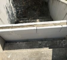 Le chaînage avec le béton