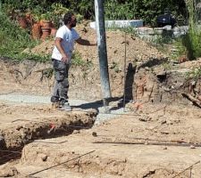 Et on coule le béton!