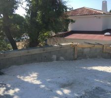 Mur de soutènement accès maison