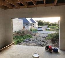 Peinture murs garage