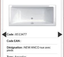 Baignoire Duo New Anco Anconetti