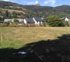 Implantation maison sur le terrain
