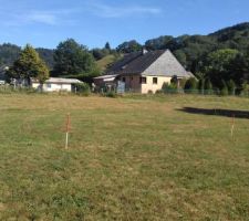 Implantation maison sur le terrain