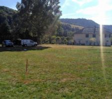 Implantation maison sur le terrain