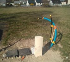 Branchement de l'eau en limite de propriété