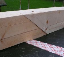 Assemblage de pannes, la volige avec membrane passe juste dessous