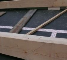 Assemblage des pannes sur pan nord