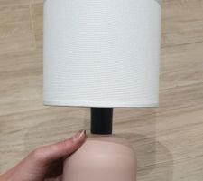 Lampe après customisation.